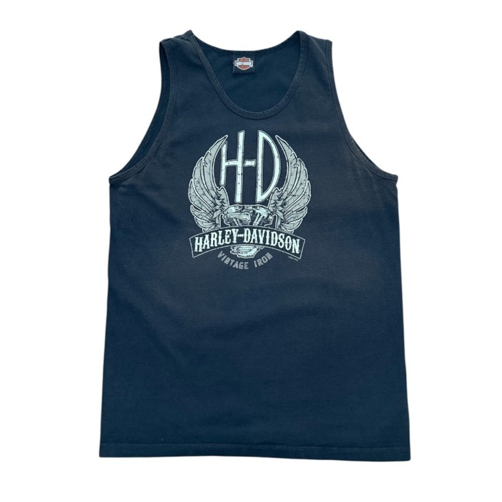 Vintage 90s Y2K Harley Davidson Iron Heritage Edmonton Biker Motorcycle Tank Top